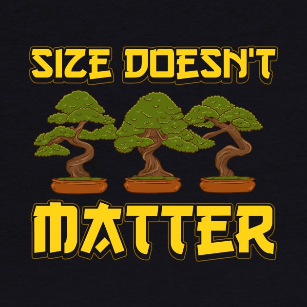 Funny Size Doesn't Matter Small Bonsai Tree Plant by theperfectpresents